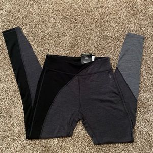 Grey and Black leggings.